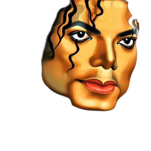 face, mask, hair, photorealistic, 3d render, pixel art, concept art, golden transparent PNG cut-out