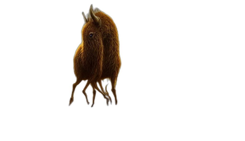 hair, animal, creature, crown, concept art, 3d render, photorealistic, fantasy art transparent PNG cut-out