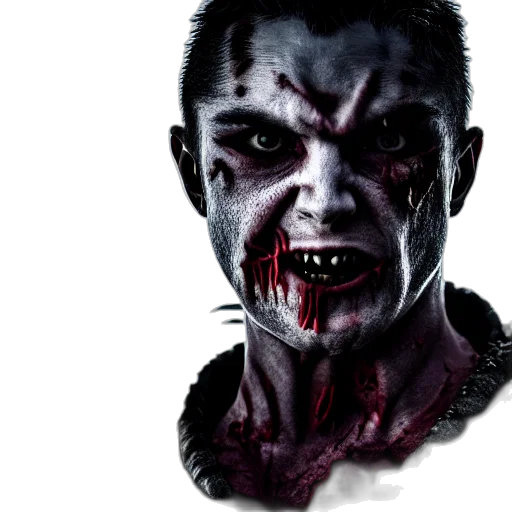 face, creature, mask, photorealistic transparent PNG cut-out