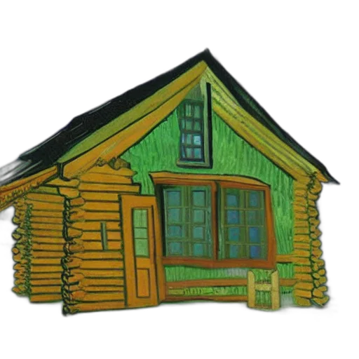 building, furniture, 3d render, concept art, photorealistic, pixel art, forest, green transparent PNG cut-out