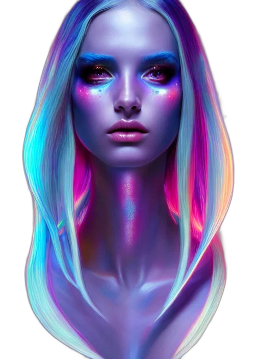 face, hair, mask, jewelry transparent PNG cut-out