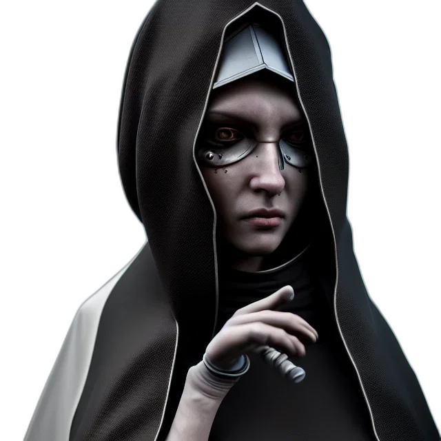 staff, jacket, dress, face, concept art, photorealistic, 3d render, fantasy art transparent PNG cut-out