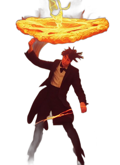 food, jacket, staff, umbrella, concept art, pixel art, fantasy art, fire transparent PNG cut-out
