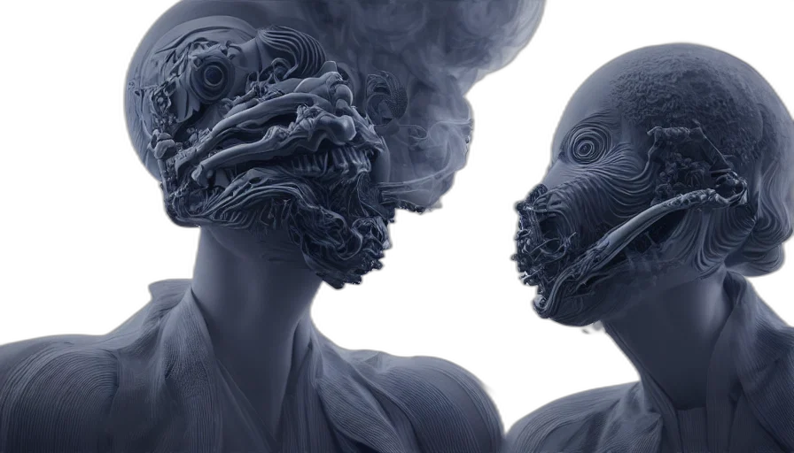 mask, creature, face, concept art transparent PNG cut-out