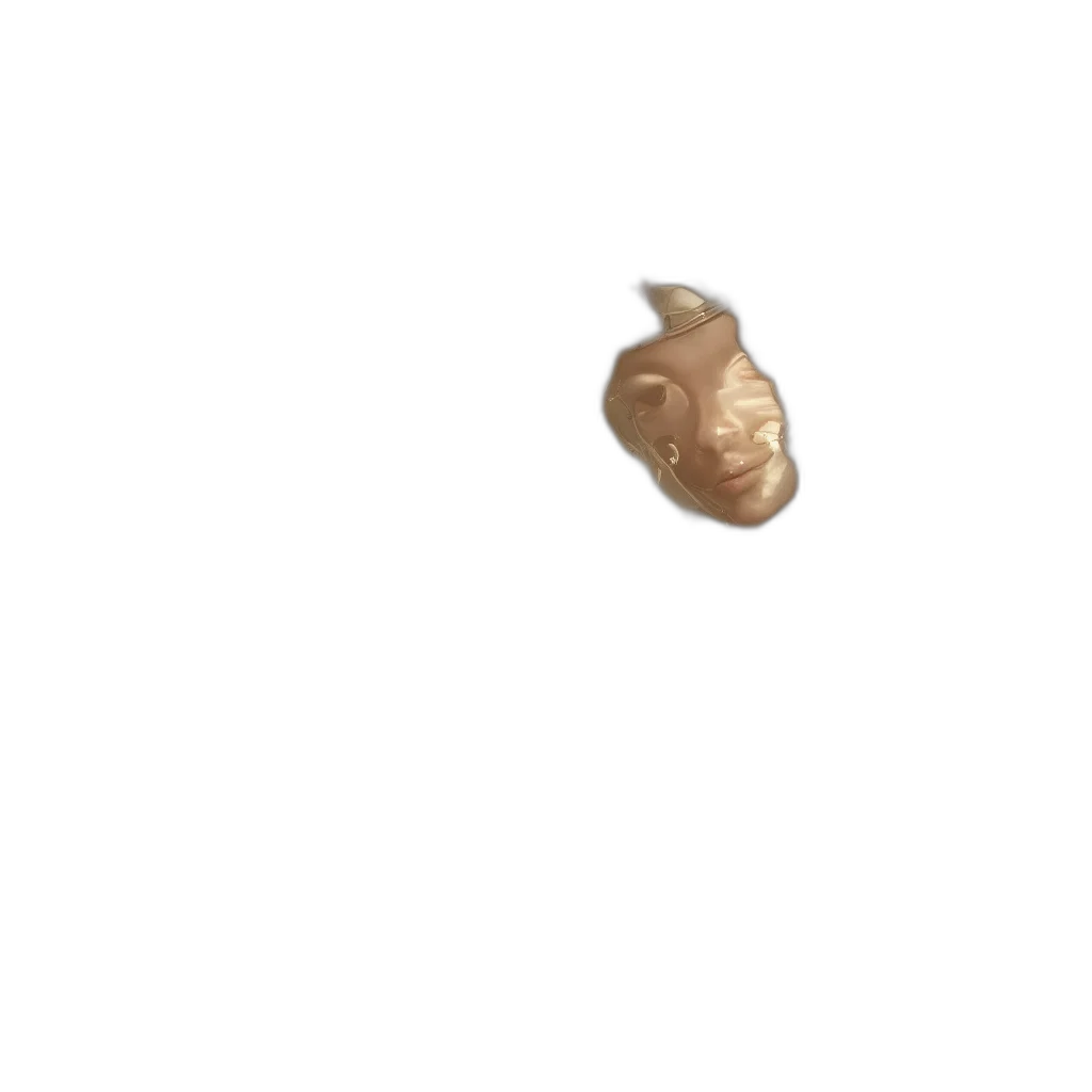 mask, face, creature, animal, pixel art, 3d render, concept art, photorealistic transparent PNG cut-out