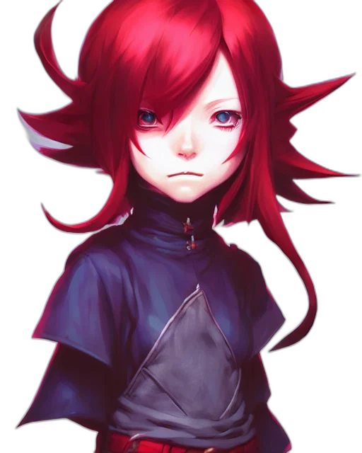 staff, face, mask, jacket, anime, concept art, fantasy art, pixel art transparent PNG cut-out