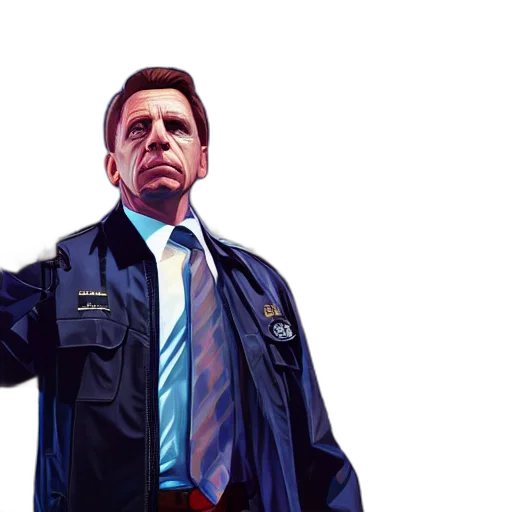 jacket, staff, concept art, photorealistic transparent PNG cut-out