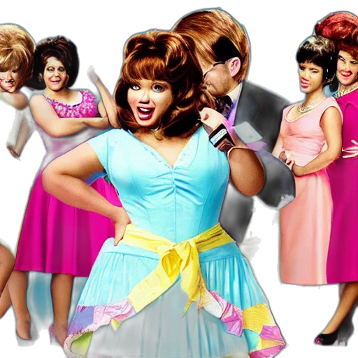 dress, concept art, cartoon, 3d render, pastel, film, still, hairspray transparent PNG cut-out