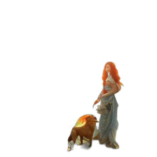 staff, animal, creature, dress transparent PNG cut-out