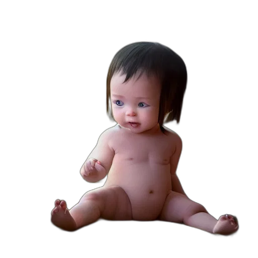 hair, creature, face, animal, 3d render, photorealistic, concept art, oil painting transparent PNG cut-out