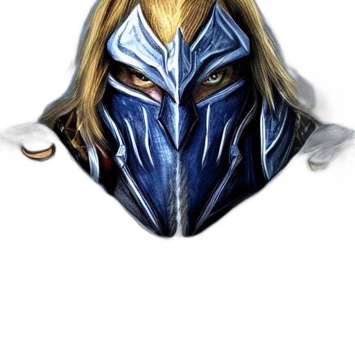 mask, face, dragon, sword, fantasy art, concept art, 3d render, pixel art transparent PNG cut-out