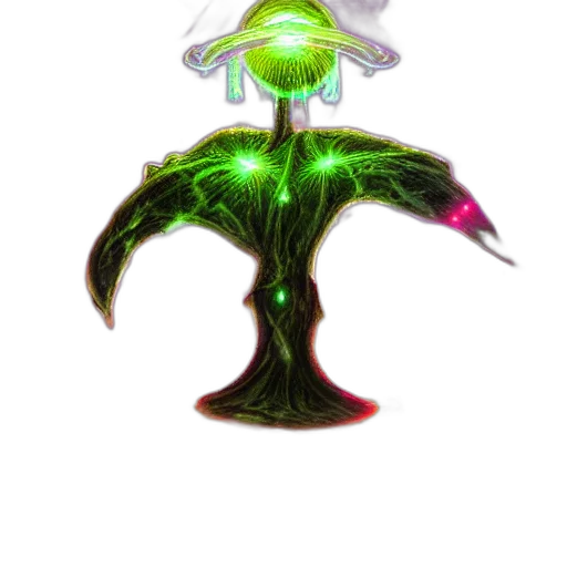 staff, flower, crown, tree transparent PNG cut-out