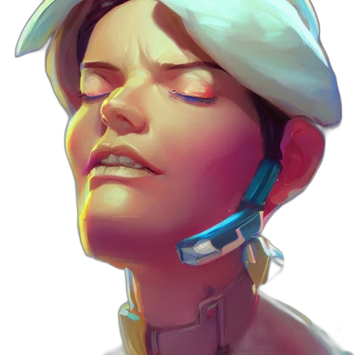 face, robot, staff, hat transparent PNG cut-out