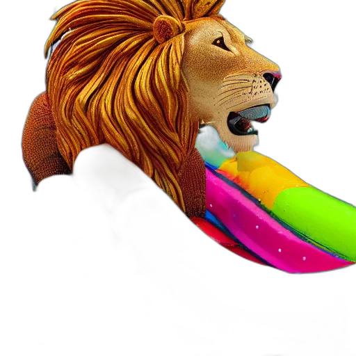 animal, staff, crown, creature, 3d render, concept art, photorealistic, fantasy art transparent PNG cut-out