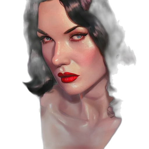 face, concept art, photorealistic, fantasy art transparent PNG cut-out