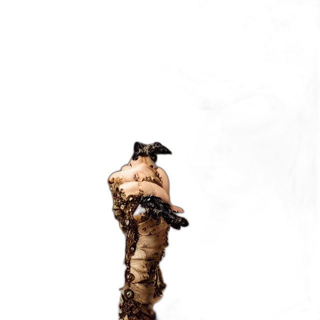 staff, weapon, hat, robot transparent PNG cut-out