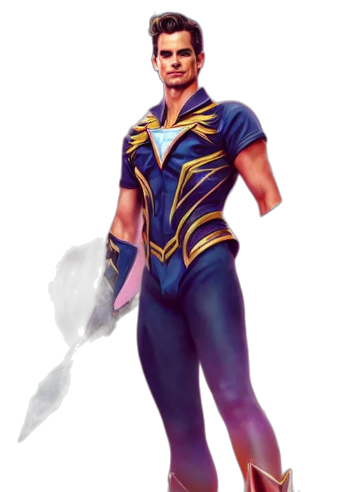 staff, sword, weapon, concept art, comic book art, fantasy art, 3d render, blue transparent PNG cut-out