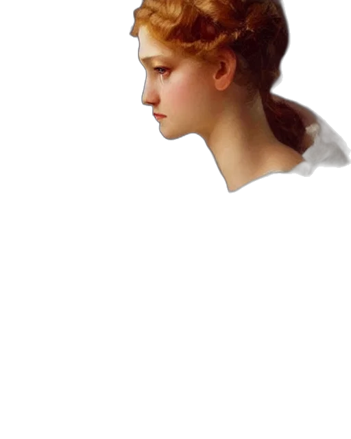 face, crown, hair, staff transparent PNG cut-out