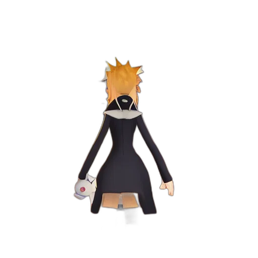 mask, dress, staff, creature, 3d render, concept art, cartoon, anime transparent PNG cut-out