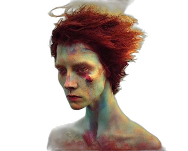 face, mask, hair, creature transparent PNG cut-out