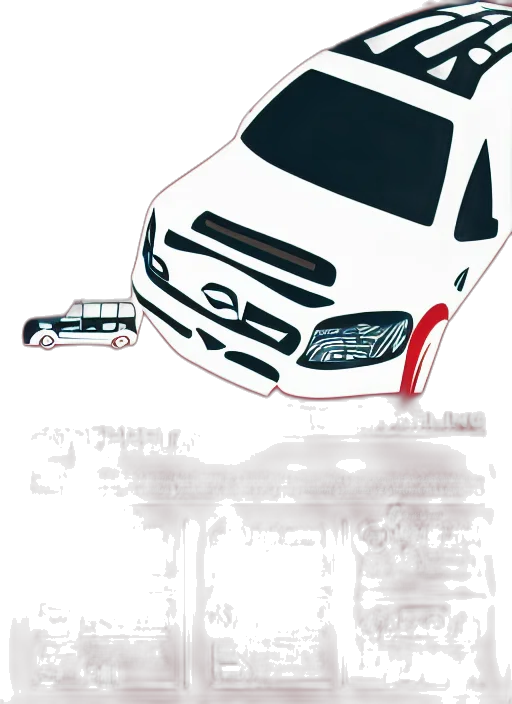 car, concept art, cartoon, photorealistic transparent PNG cut-out