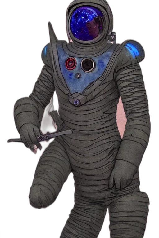 robot, staff, mask, creature transparent PNG cut-out