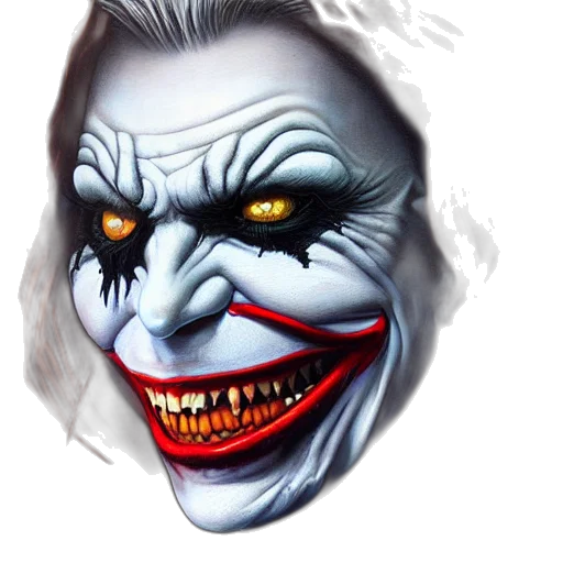 face, mask, creature, photorealistic transparent PNG cut-out