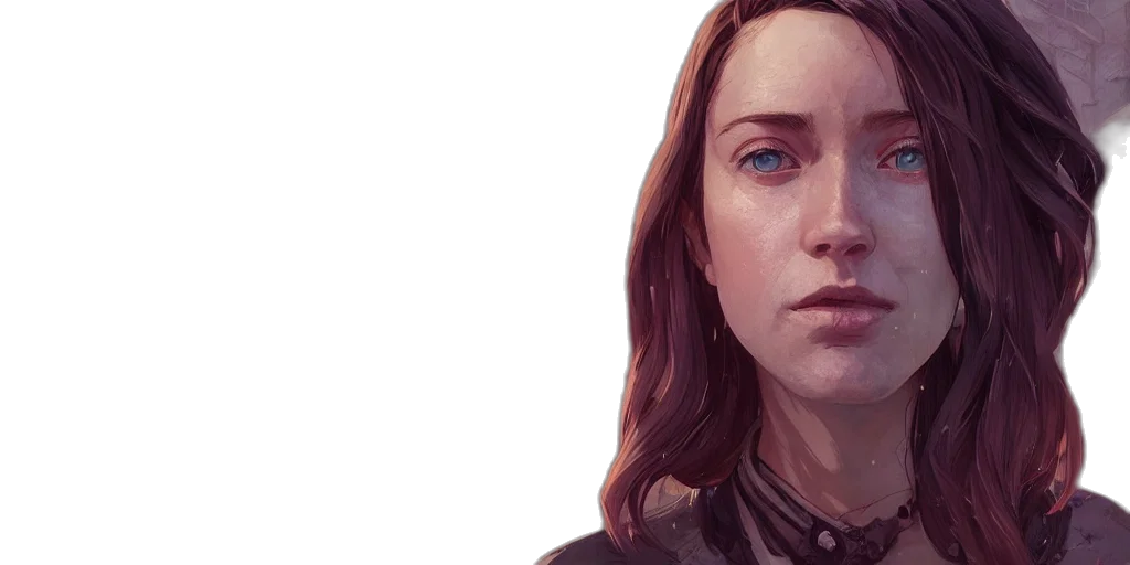 face, concept art, fantasy art, photorealistic transparent PNG cut-out