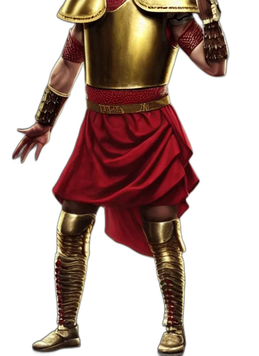 staff, concept art, 3d render, fantasy art, red, golden, elegant, full transparent PNG cut-out