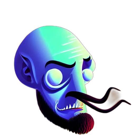 mask, face, staff, creature transparent PNG cut-out