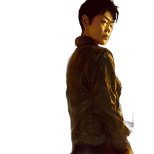 jacket, concept art, photorealistic, comic book art, watercolor, neon lights, outer space, golden transparent PNG cut-out