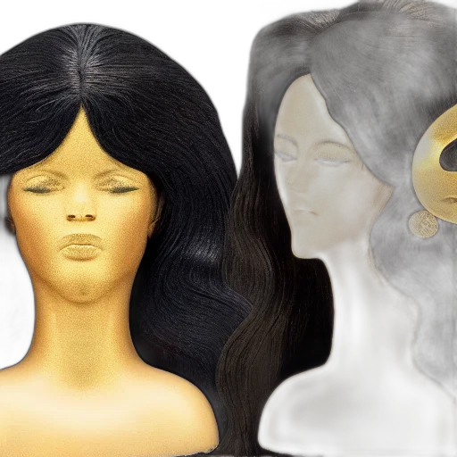 mask, hair, 3d render, concept art, photorealistic, golden, earth tones, woman transparent PNG cut-out