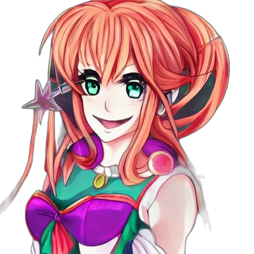 staff, weapon, anime, cartoon, fantasy art, pixel art, colorful, neon transparent PNG cut-out