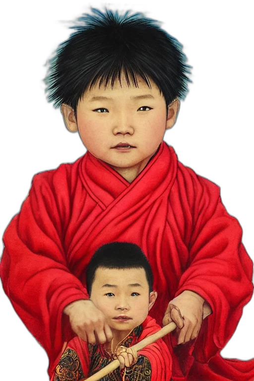 face, photorealistic, oil painting, watercolor, concept art, red, masterpiece, portrait transparent PNG cut-out
