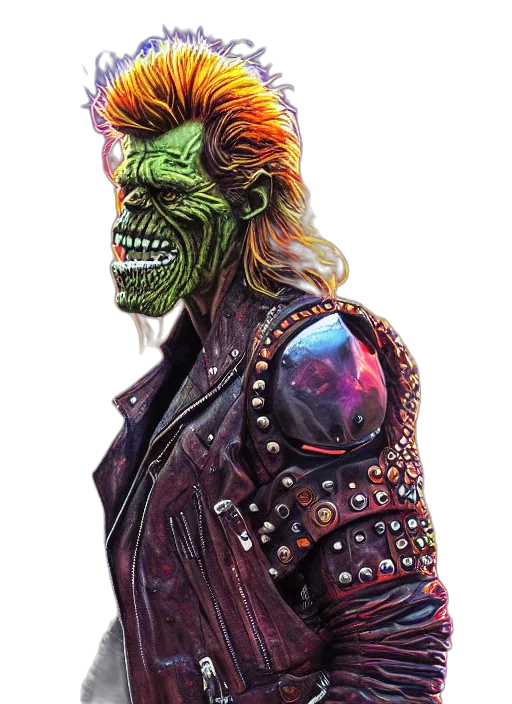 mask, jacket, face, creature transparent PNG cut-out