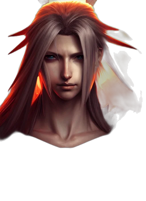 face, mask, hair, fantasy art transparent PNG cut-out