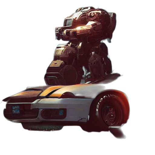 robot, car, creature, weapon transparent PNG cut-out