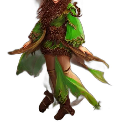 dress, staff, dragon, fantasy art transparent PNG cut-out
