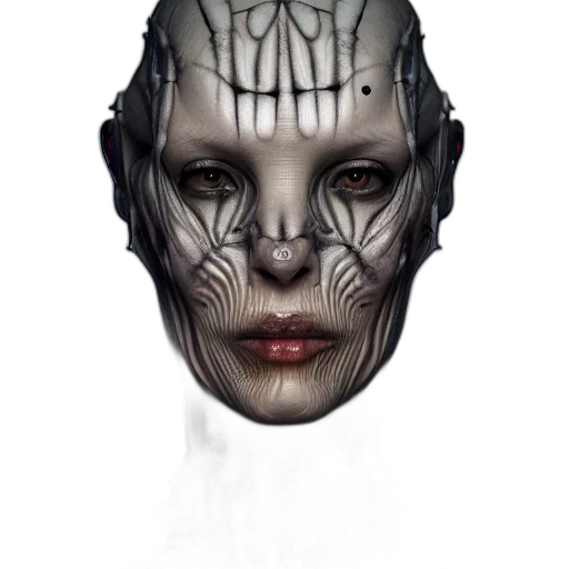 mask, face, robot, creature transparent PNG cut-out