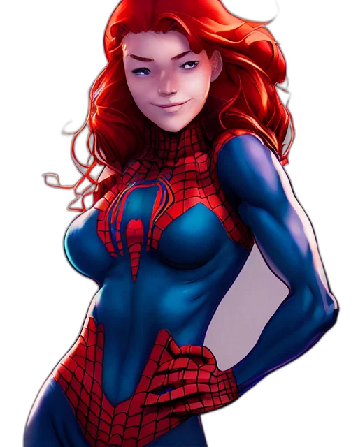 dress, comic book art, concept art, cartoon, fantasy art, red, haired, mary transparent PNG cut-out