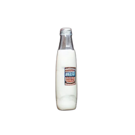 bottle, food, weapon, animal, 3d render, photorealistic, milk, over transparent PNG cut-out