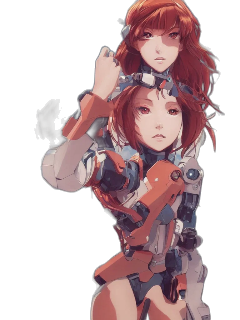 robot, weapon, concept art, cyberpunk transparent PNG cut-out
