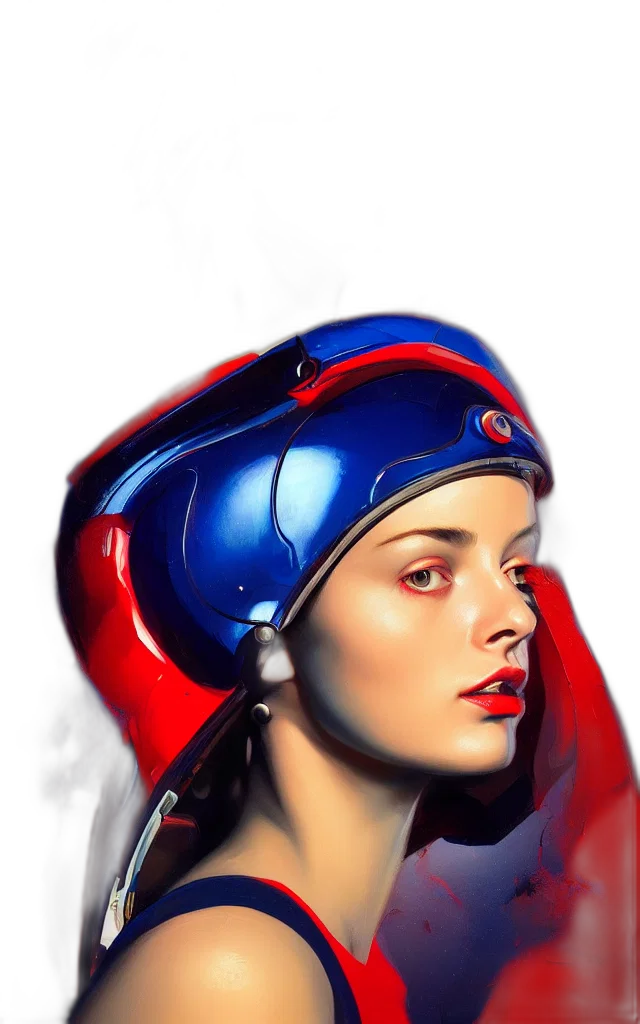 face, hat, jacket, crown, photorealistic, comic book art, fantasy art, oil painting transparent PNG cut-out