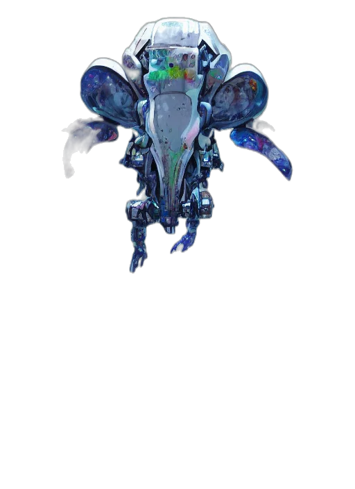 robot, dragon, animal, creature, concept art, 3d render, fantasy art, pixel art transparent PNG cut-out