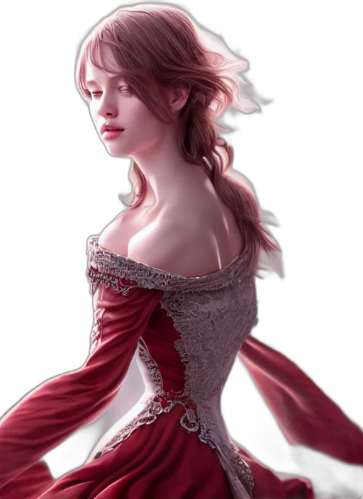 dress, crown, jewelry, face transparent PNG cut-out