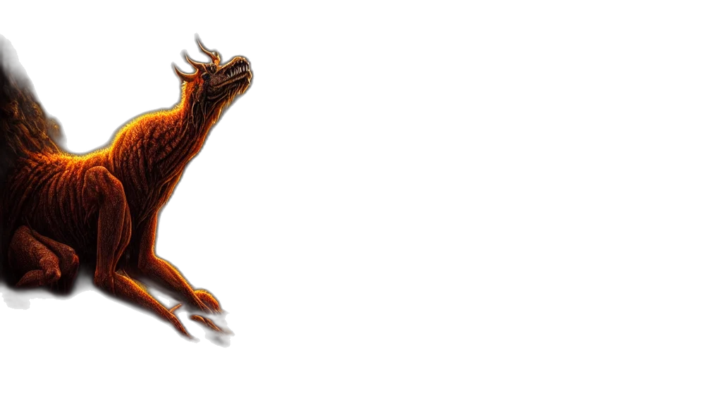 dragon, creature, animal, staff, concept art, 3d render, photorealistic, pixel art transparent PNG cut-out