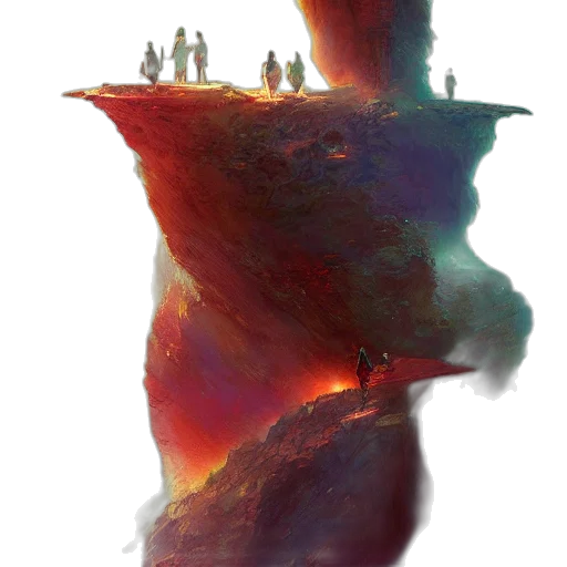 creature, crown, staff, robot transparent PNG cut-out