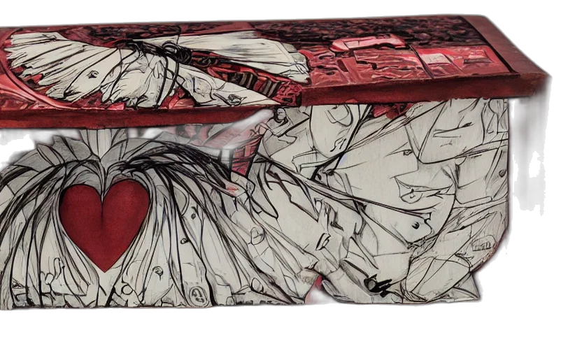 weapon, sword, umbrella, anime, comic book art, concept art, red, style transparent PNG cut-out