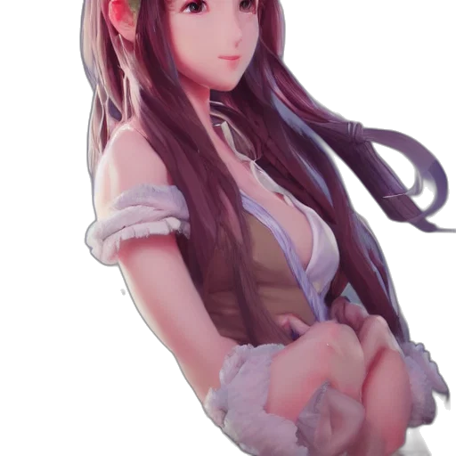 dress, staff, face, weapon transparent PNG cut-out