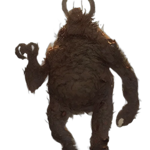 creature, animal, mask, staff, concept art, 3d render, fantasy art, cottagecore transparent PNG cut-out